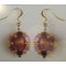 Kit boucles d'oreilles Somerset Orange Ambr&eacute;e