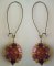 Kit boucles d'oreilles Somerset Orange Ambr&eacute;e