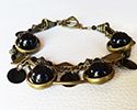 3 rijige armband kit Zwart &amp; brons