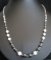 Kit collier Howlite black diamond