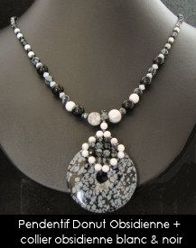 Donut Obsidiaan Hanger Kit