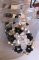 Kit suspension Flocon rond Noir argent
