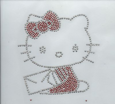 STRASS PATROON KAT KAWAII