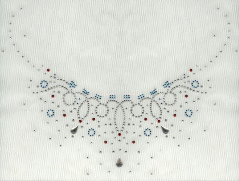 STRASS PATROON DRUPPEL KETTING
