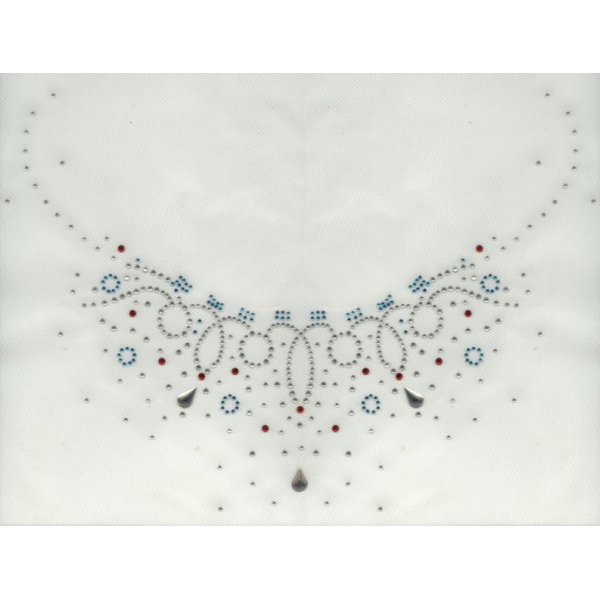 STRASS PATROON DRUPPEL KETTING