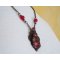 Fuchsia Jaspis hanger op patina print