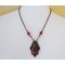 Fuchsia Jaspis hanger op patina print