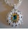 Super Duo witte medaillonhanger aan ketting