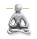 Yoga metalen kraal 18 mm