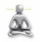 Yoga metalen kraal 18 mm