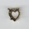 Hartzetting 11x10mm antiek goud