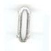 Marquise Krimp 15x5 mm zilver