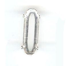 Marquise Krimp 15x5 mm zilver