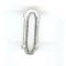 Marquise Krimp 15x5 mm zilver