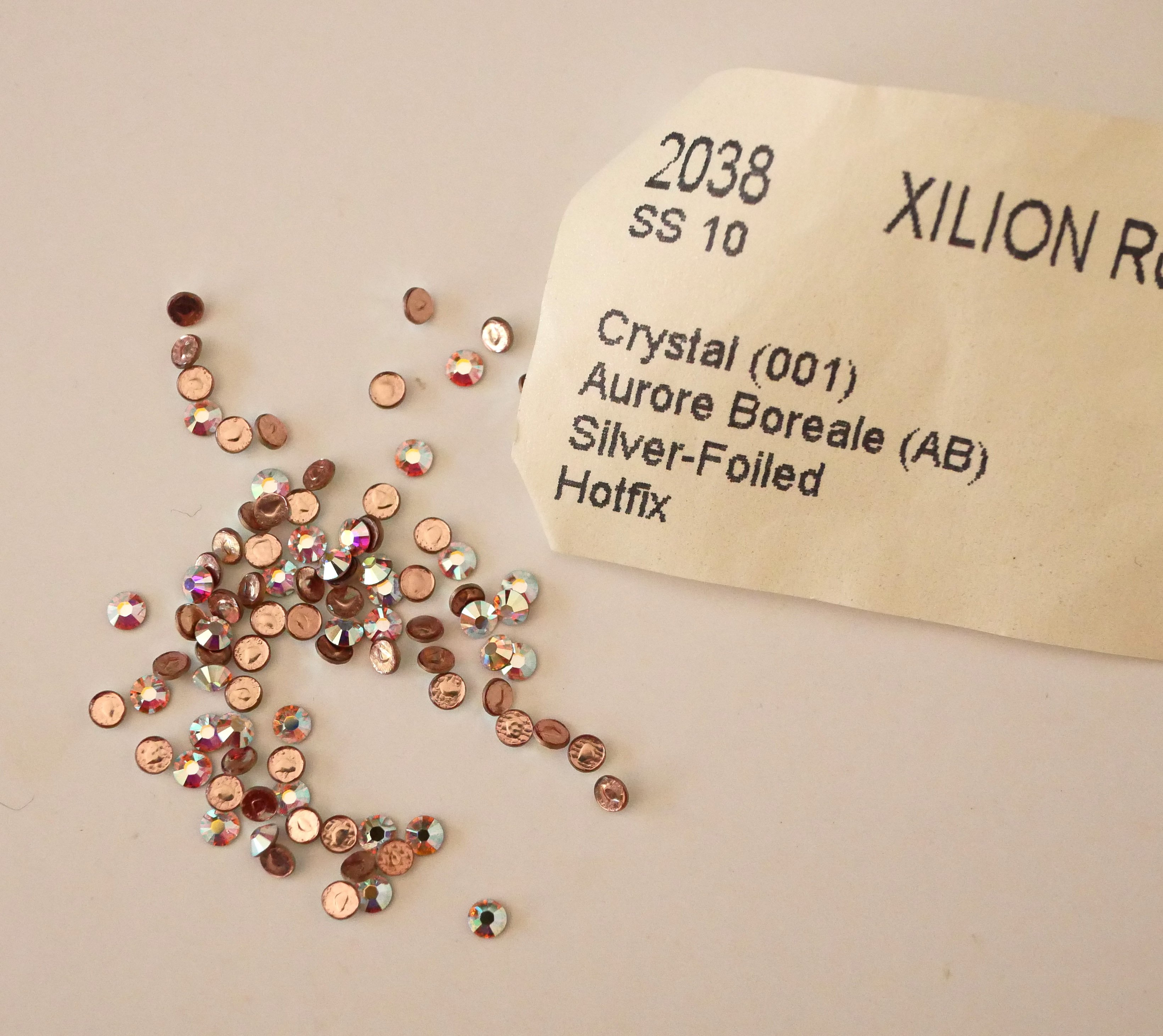 Strass SS10 Kristal ab hotfix x 12