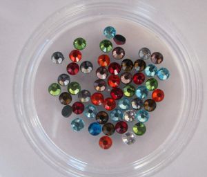 Strass SS20 gemengde kleuren hotfix x 50