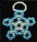 Hanglamp set Crystal Star Aqua Blauw