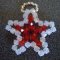 Hangerset Ster rood en wit