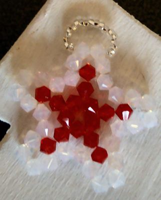Hangerset Ster rood en wit