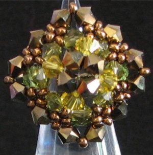 Swarovki kristal tol 4mm DORADO 2X per 12