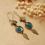 Oorbellen Boheems Blauw