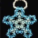 Hanglamp set Crystal Star Aqua Blauw