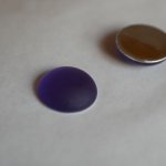 Cabochon Luna Zachte paarse tanzaniet diameter 18mm