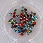 Strass SS20 gemengde kleuren hotfix x 50