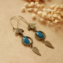 Oorbellen Boheems Blauw