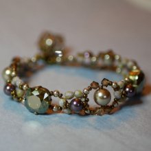 Kaneel Triade Armband met Bedel