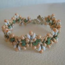 Zebra Perzik Armband 