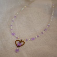 Purple Heart Hanger Ketting 