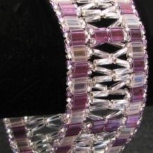 Tila &amp; Twist raamarmbandset Paars/Zilver