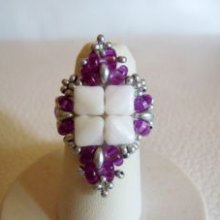 Silkade Ring Kit Wit &amp; Paars