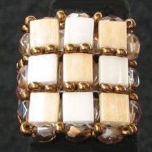 Vierkante ring kit Tila Beige