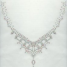 STRASS PATROON KETTING VEELKLEURIG