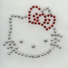 STRASS PATROON KAT HOOFD