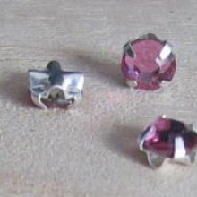Strass 4mm Lichtroze x 10