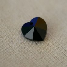 Swarovski Kristallen Hart hanger 18 mm Jet