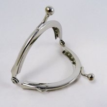 Zilveren portemonnee sluiting 7 cm