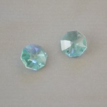 Octagon Swarovski kristal 14mm CRYSTAL BLUE AB