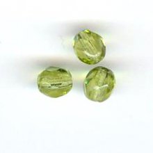 Facet 4 mm olivijn x 20
