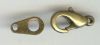 Fermoir mousqueton bronze doré 11mm